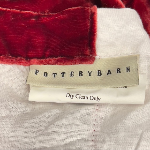 Queen Red Velvet Bedskirt - Picture 3 of 5